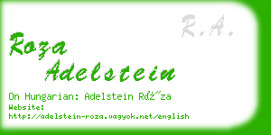 roza adelstein business card